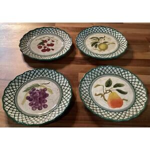 Certified International Raymond Waites Cornucopia Set Of 4 Salad Plates 8.25”